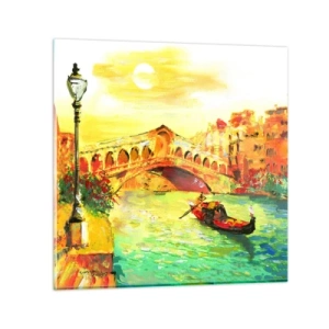 Cuadro sobre vidrio - Impresiones sobre Vidrio - Peregrinación de los amantes - 30x30 cm