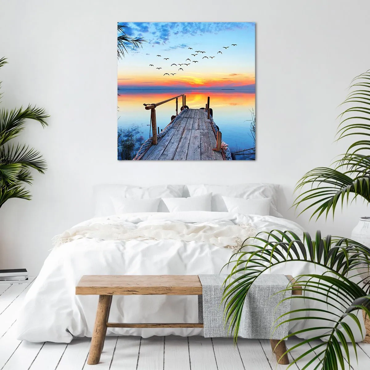 Cuadro sobre lienzo - Impresión de Imagen - Es hora de volver... - 70x70 cm