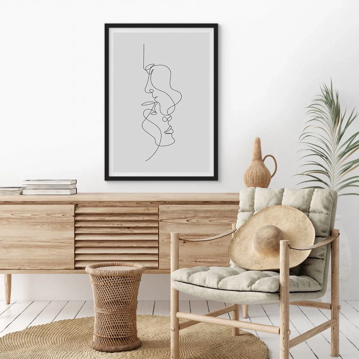 Póster en marco negro - El calor de los deseos lúgubres - 61x91 cm