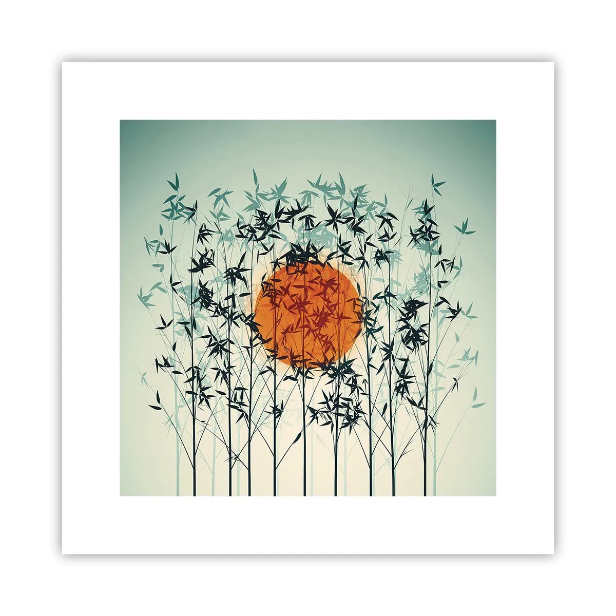 Póster - El sol de Japón - 30x30 cm