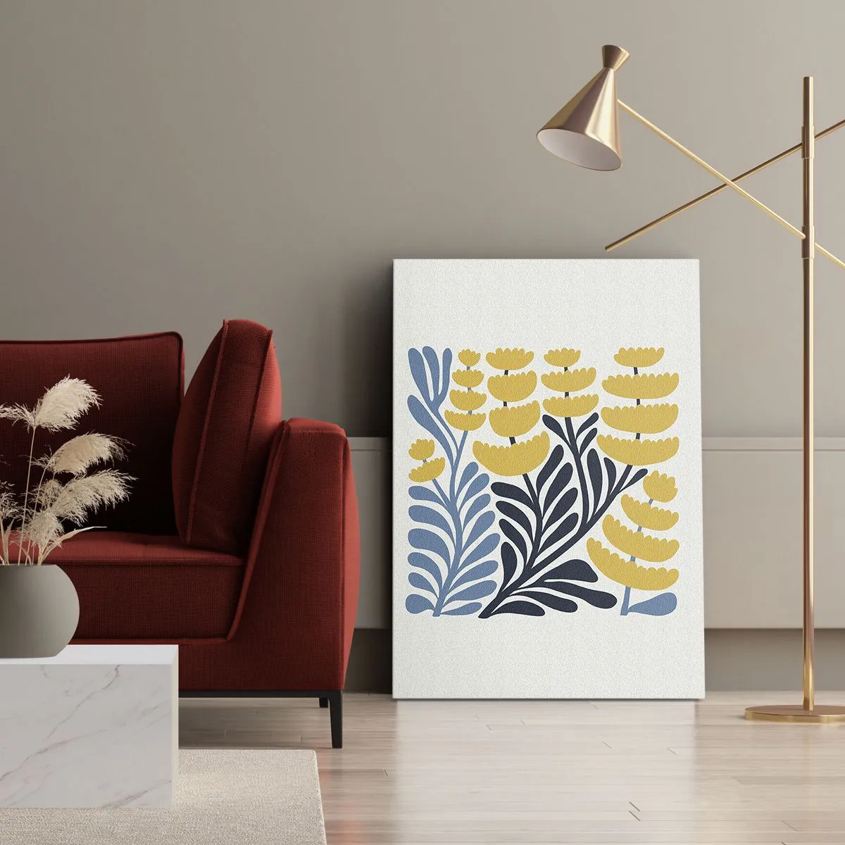 Cuadro sobre lienzo - Impresión de Imagen - Manto soleado - 80x120 cm