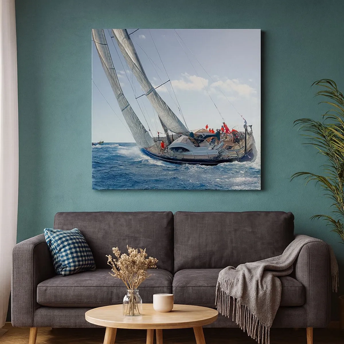 Cuadro sobre lienzo - Impresión de Imagen - Que gane el mejor - 30x30 cm