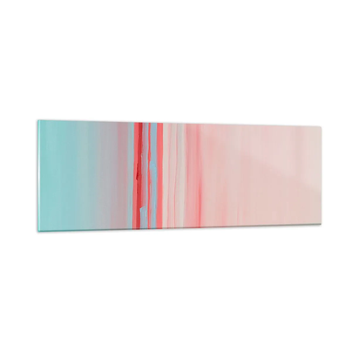 Cuadro sobre vidrio - Impresiones sobre Vidrio - Abstracción al amanecer - 90x30 cm