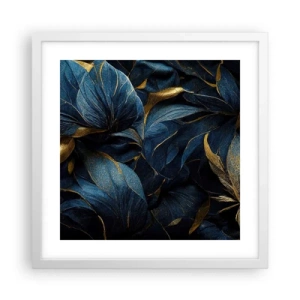 Póster en marco blanco - Forradas de oro - 40x40 cm