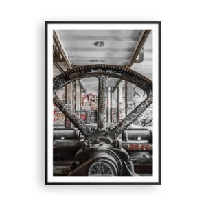 Póster en marco negro - La vida secreta de una fábrica - 70x100 cm