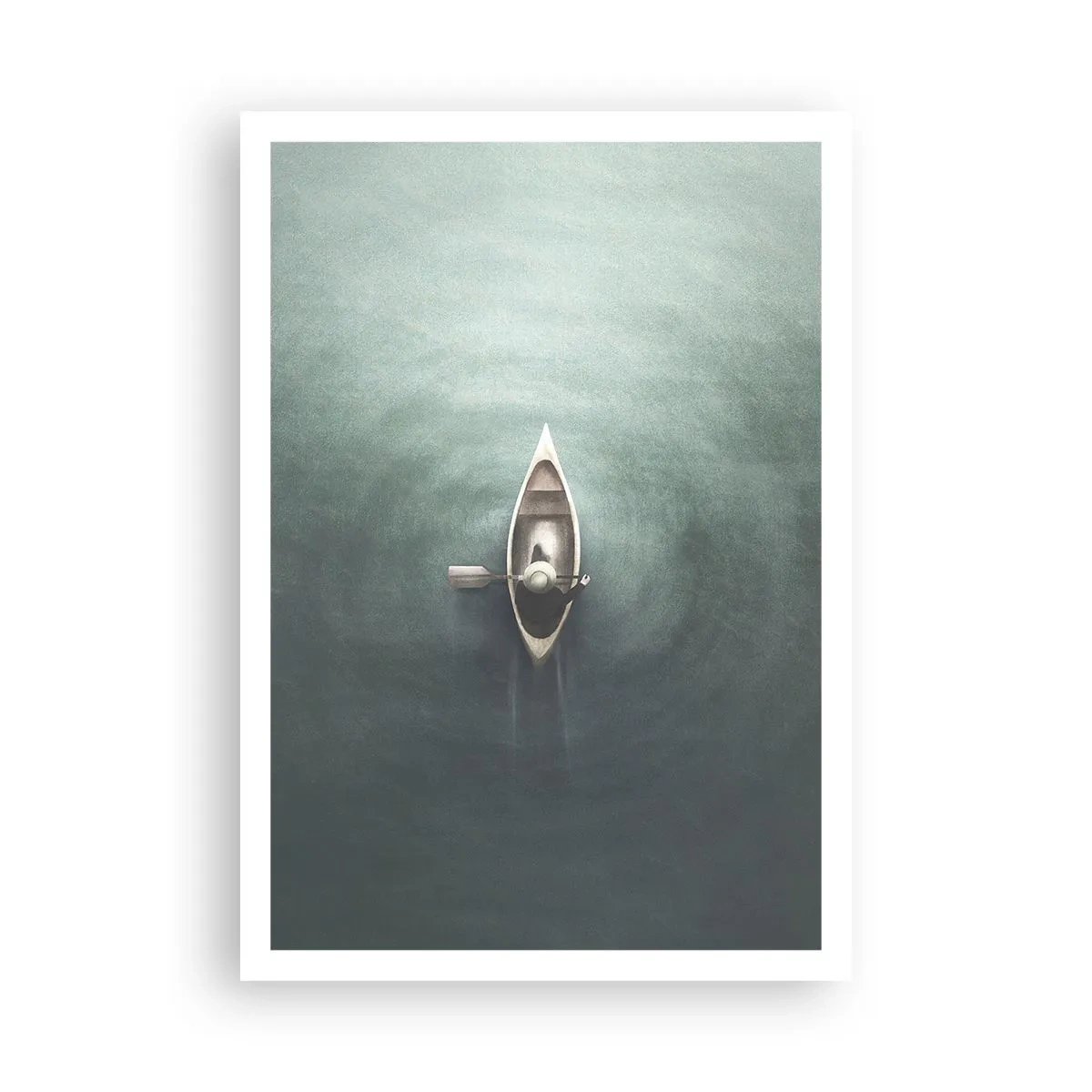 Póster - A través de un lago iluminado por la luna - 70x100 cm