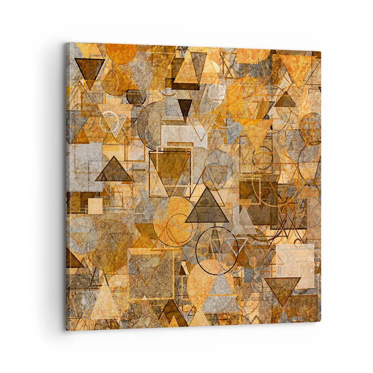 Cuadro sobre lienzo - Impresión de Imagen - El mundo en formas - 60x60 cm