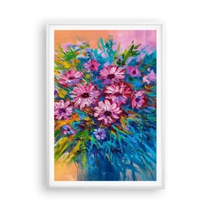 Póster en marco blanco - La energía de la vida - 70x100 cm