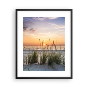 Póster en marco negro - Mira, piensa, siente - 40x50 cm