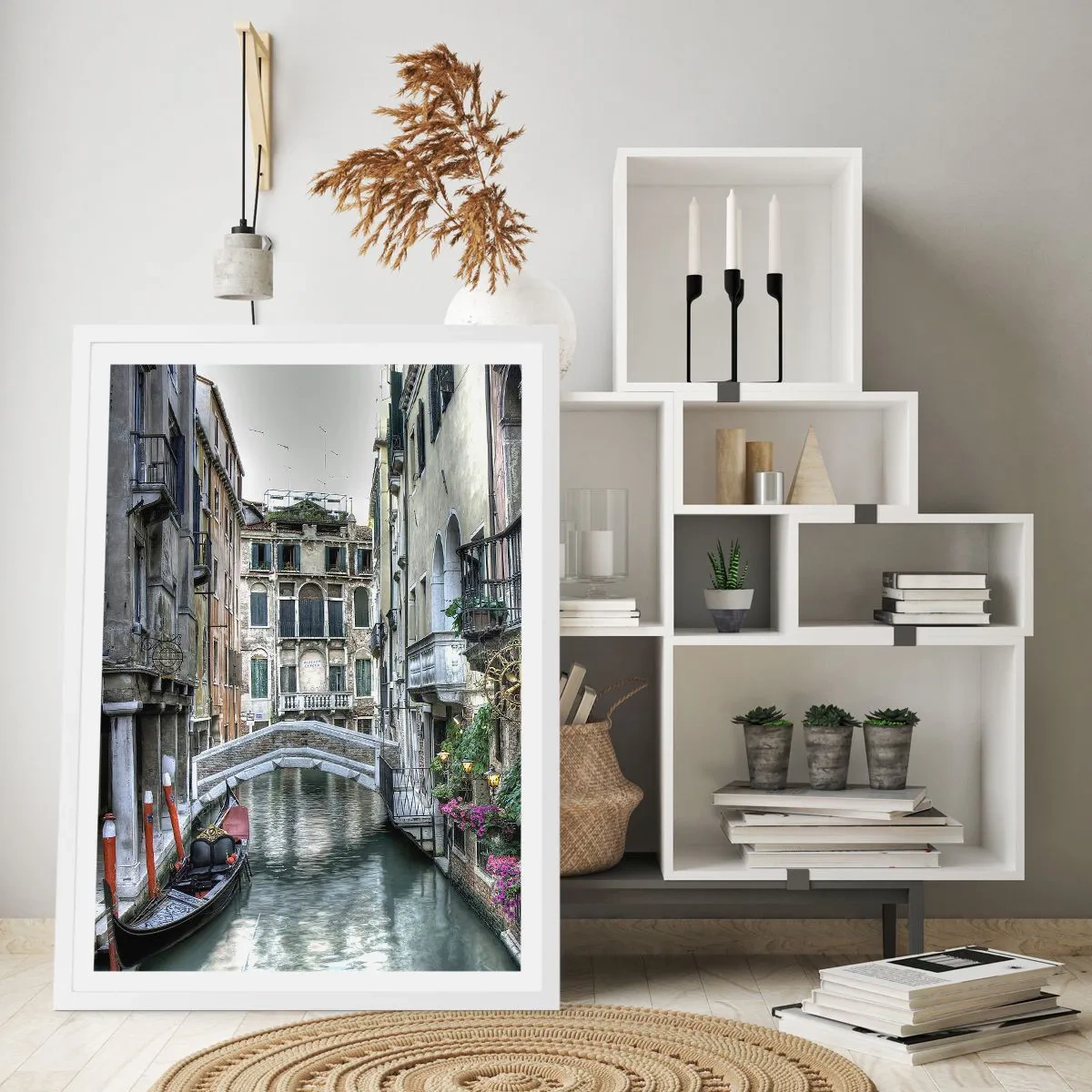 Póster en marco blanco - Durante siglos, un sueño - 50x70 cm