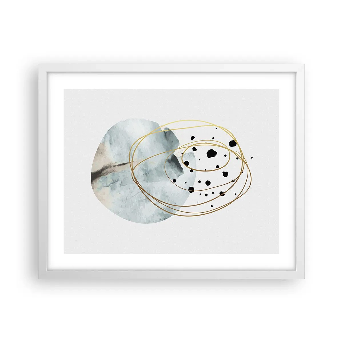 Póster en marco blanco - El concepto del espacio - 50x40 cm