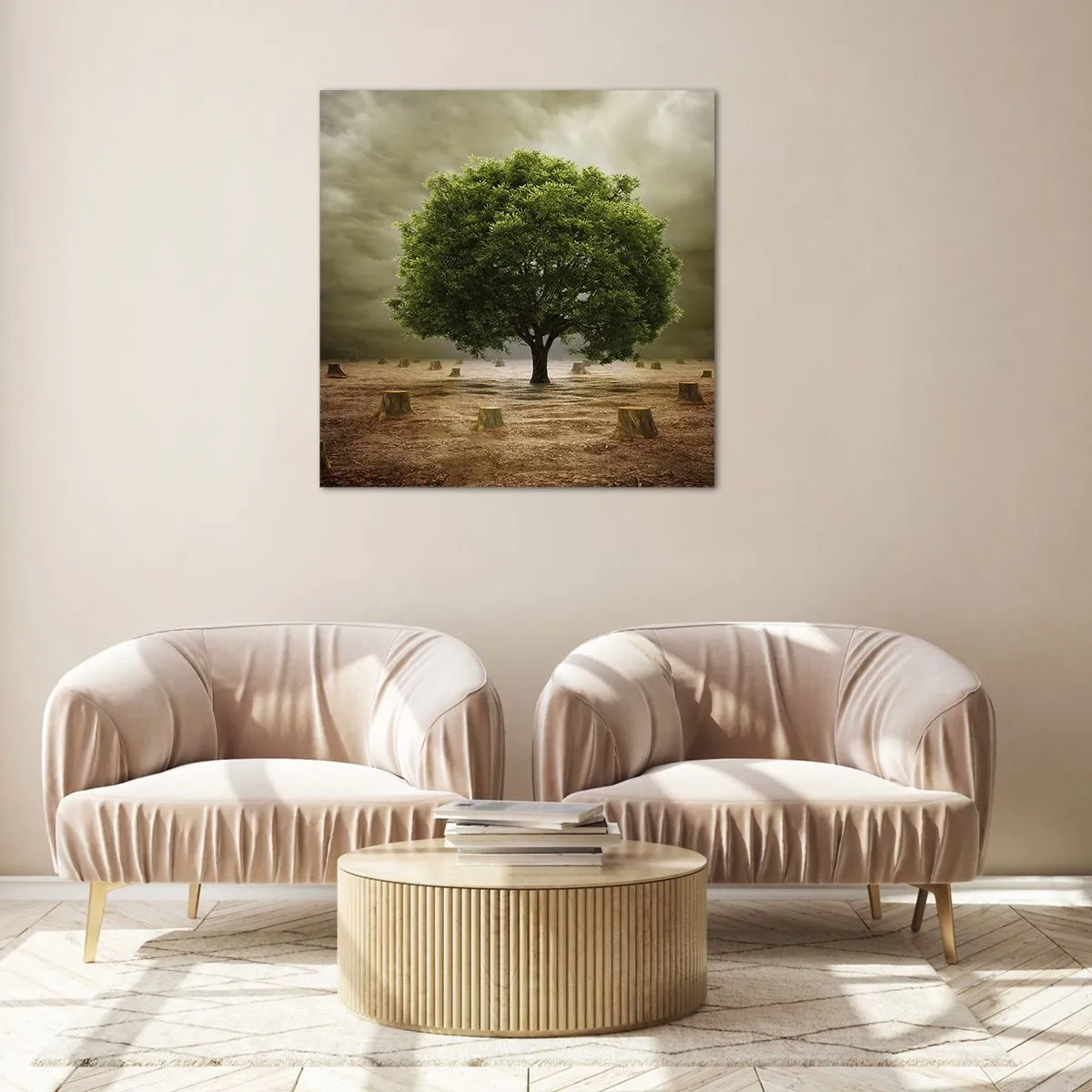 Cuadro sobre vidrio - Impresiones sobre Vidrio - La esperanza - 70x70 cm
