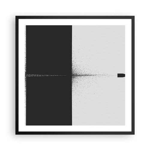 Póster en marco negro - Directa al objetivo - 60x60 cm