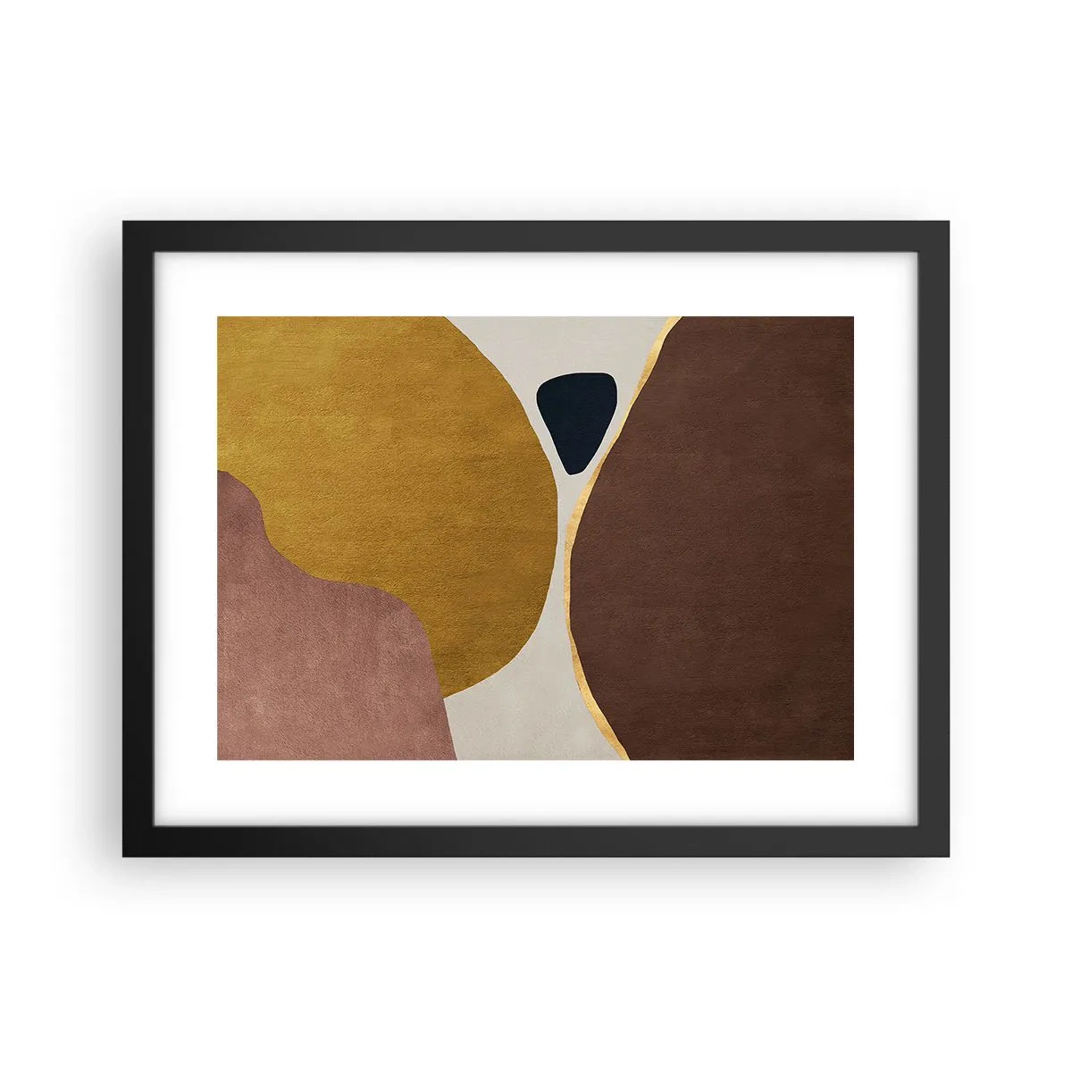 Póster en marco negro - Abstracción - un lugar en el espacio - 40x30 cm