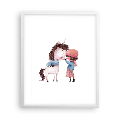 Póster en marco blanco - Un cuento de invierno - 40x50 cm