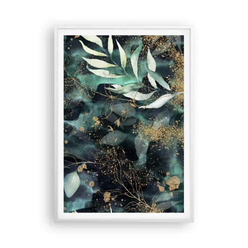 Póster en marco blanco - Jardín encantado - 70x100 cm