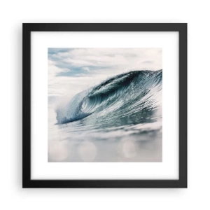 Póster en marco negro - La cima del océano - 30x30 cm