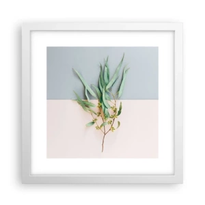 Póster en marco blanco - La sutileza del pastel - 30x30 cm