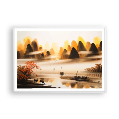 Póster en marco blanco - Más allá del Lejano Oriente - 100x70 cm