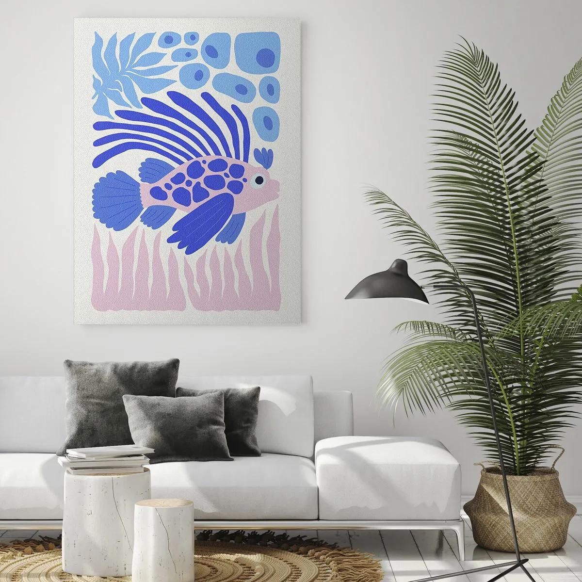 Cuadro sobre vidrio - Impresiones sobre Vidrio - En su mundo - 80x120 cm