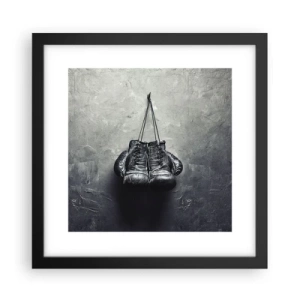 Póster en marco negro - Tiempo de lucha y tiempo de paz - 30x30 cm