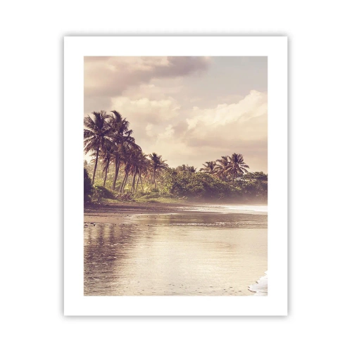 Póster - La caricia de las olas - 40x50 cm