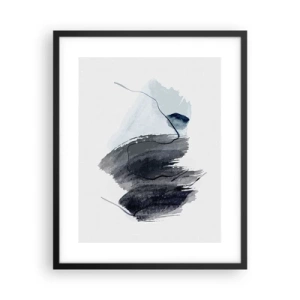 Póster en marco negro - Intensidad y movimiento - 40x50 cm