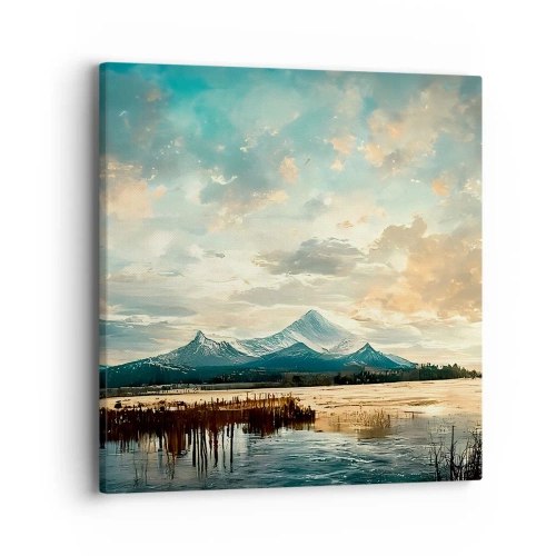 Cuadro sobre lienzo - Impresión de Imagen - Bajo la protección del cielo - 40x40 cm