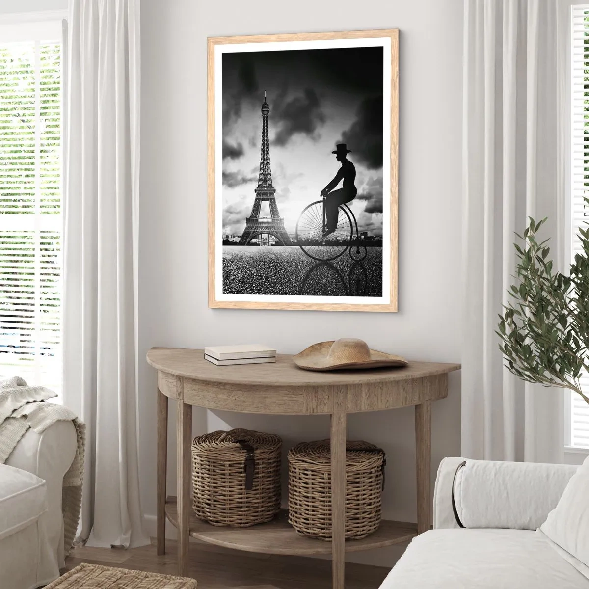 Póster en marco roble claro - Añoranza de la Belle Epoque - 50x70 cm