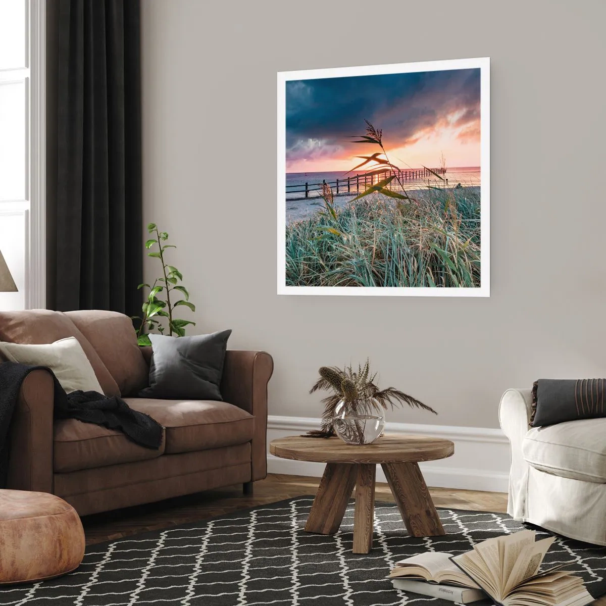 Póster - Bailando con el viento - 50x50 cm