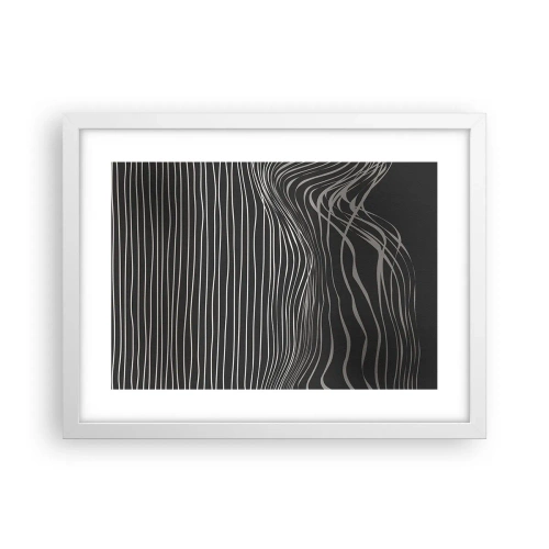 Póster en marco blanco - Ritmo y acento - 40x30 cm