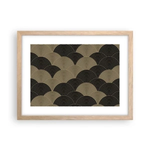 Póster en marco roble claro - Multiplicación de la unidad - 40x30 cm