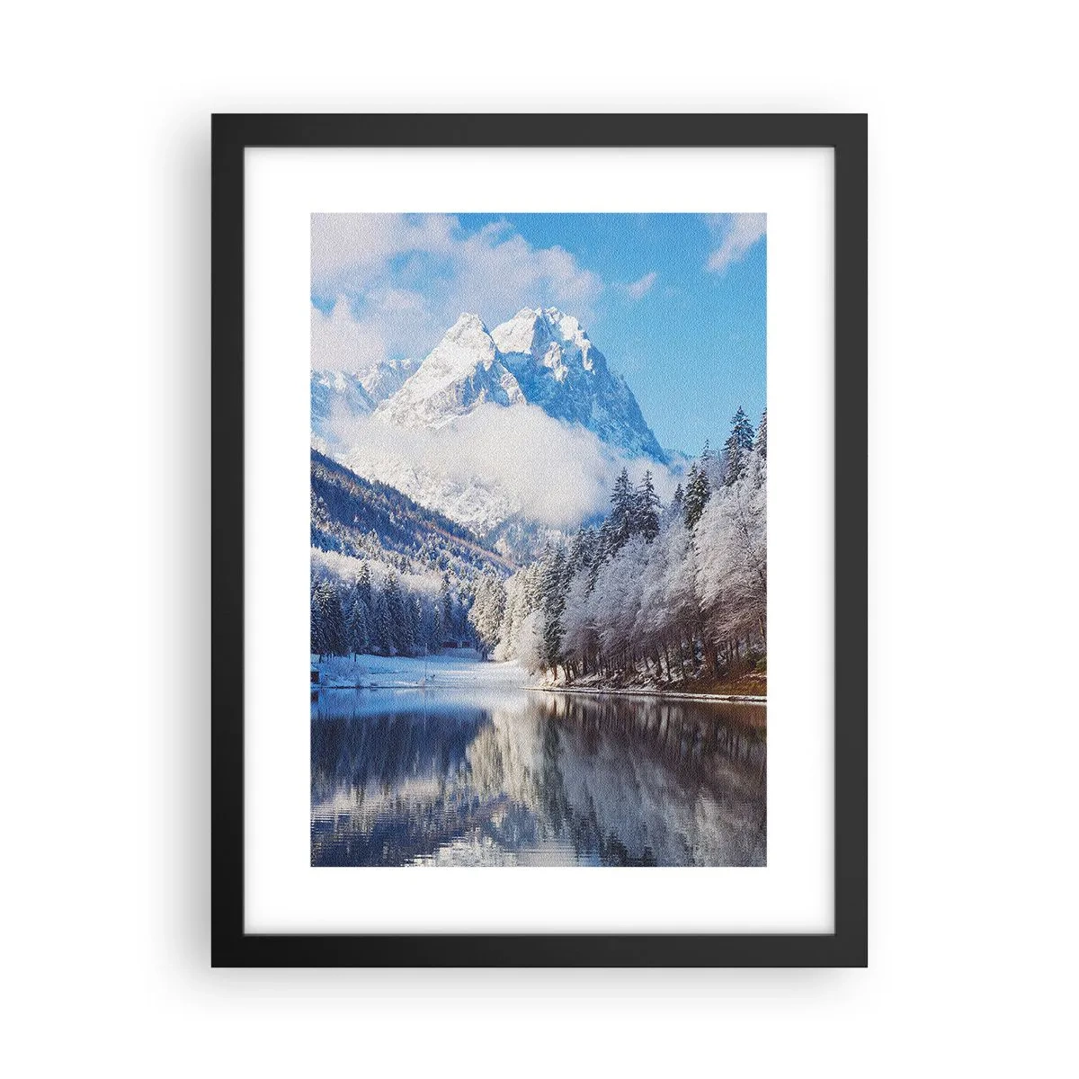 Póster en marco negro - Guardia de nieve - 30x40 cm