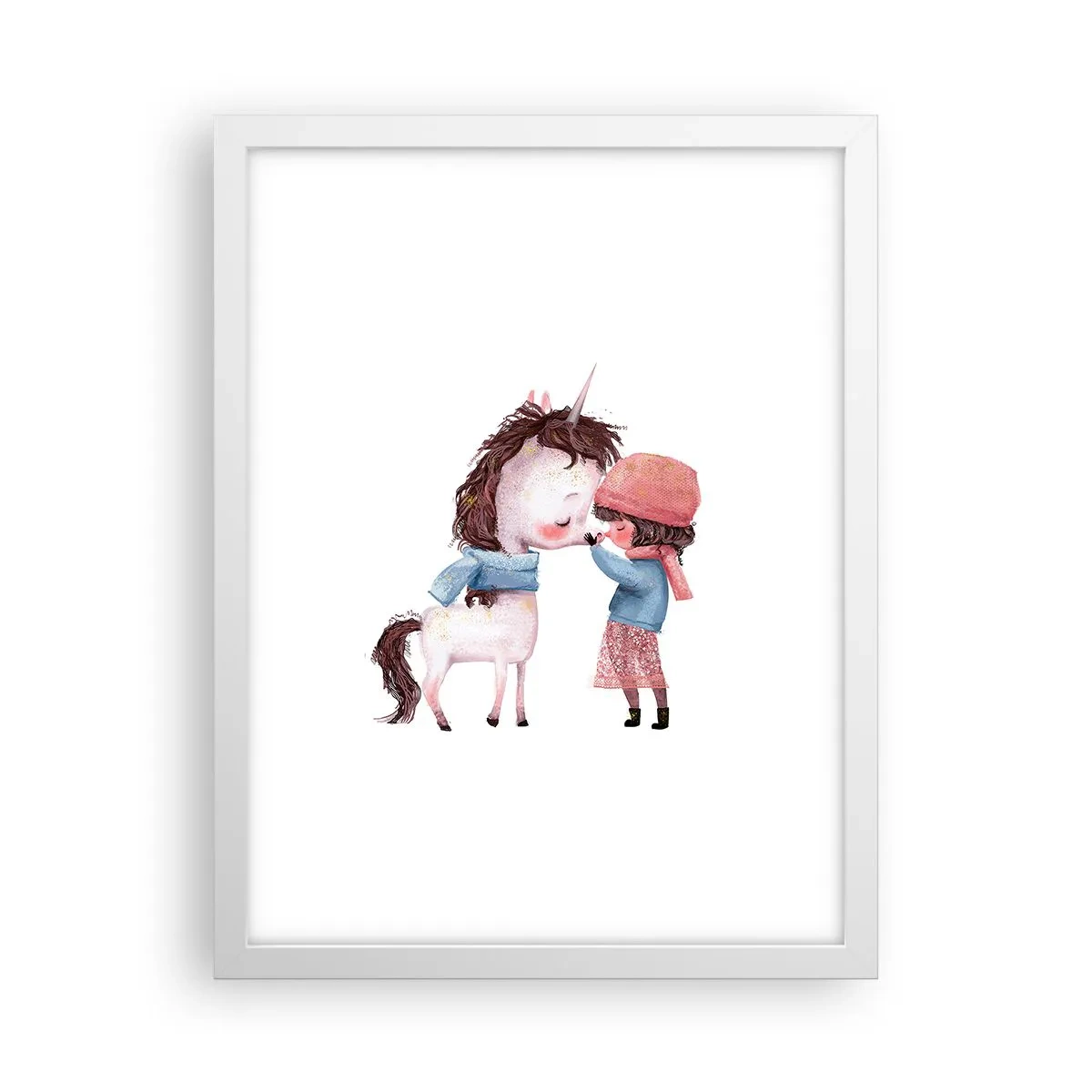 Póster en marco blanco - Un cuento de invierno - 30x40 cm