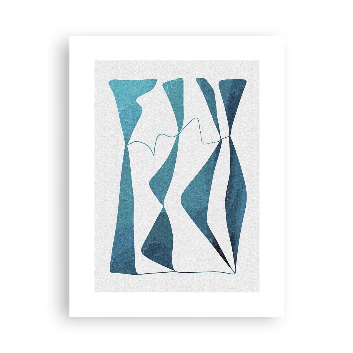 Póster - Abstracción: un compuesto turquesa - 30x40 cm