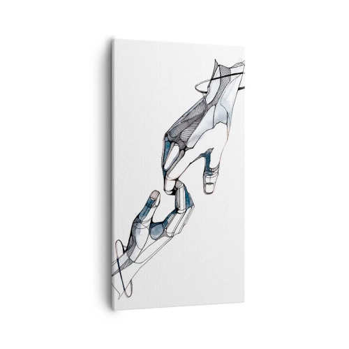 Cuadro sobre lienzo - Impresión de Imagen - Un buen gesto - 55x100 cm