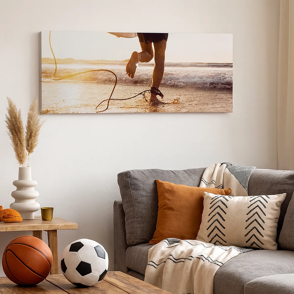 Cuadro sobre lienzo - Impresión de Imagen - Para enfrentar la ola - 30x30 cm