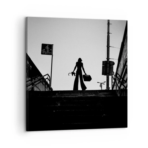 Cuadro sobre lienzo - Impresión de Imagen - Paseo urbano - 60x60 cm