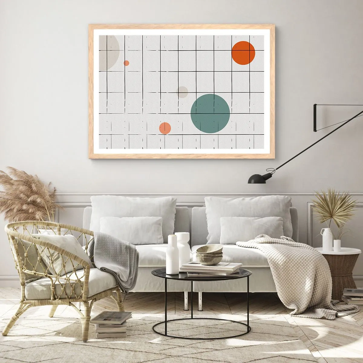 Póster en marco roble claro - Atrapados. ¿Nosotros o ellos? - 100x70 cm