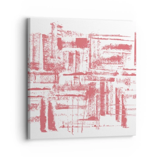 Cuadro sobre lienzo - Impresión de Imagen - Ciudad roja - 30x30 cm
