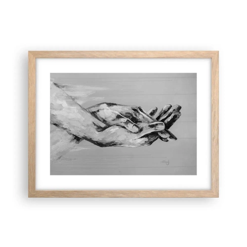 Póster en marco roble claro - El comienzo... - 40x30 cm