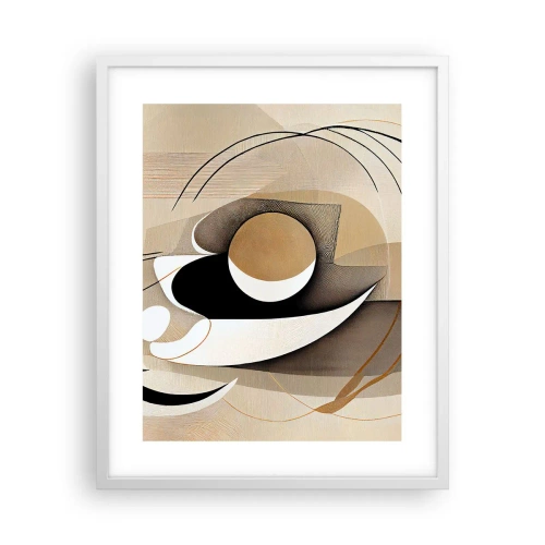 Póster en marco blanco - Composición: la esencia de las cosas - 40x50 cm