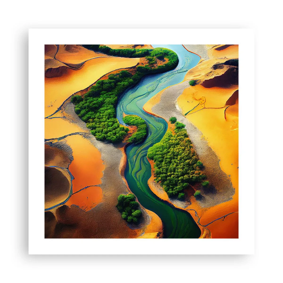 Póster - Río que da vida - 50x50 cm