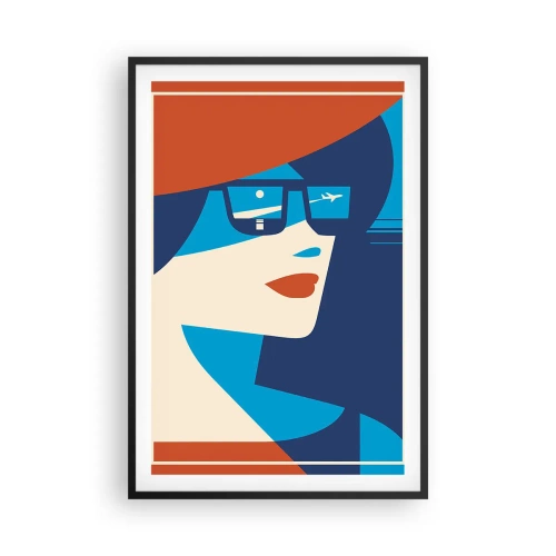 Póster en marco negro - Cartel de vacaciones - 61x91 cm