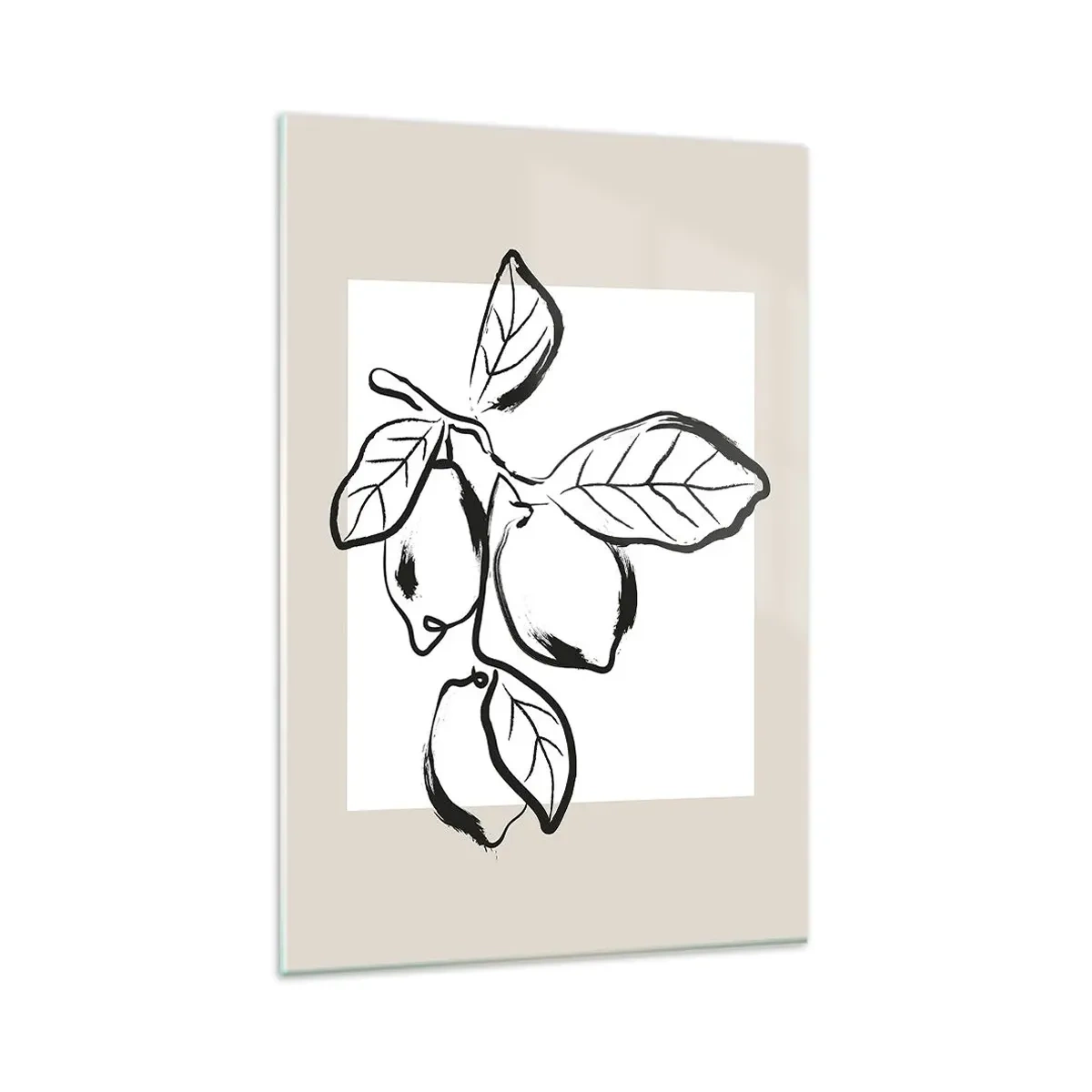 Cuadro sobre vidrio - Impresiones sobre Vidrio - Donde el limón madura... - 80x120 cm