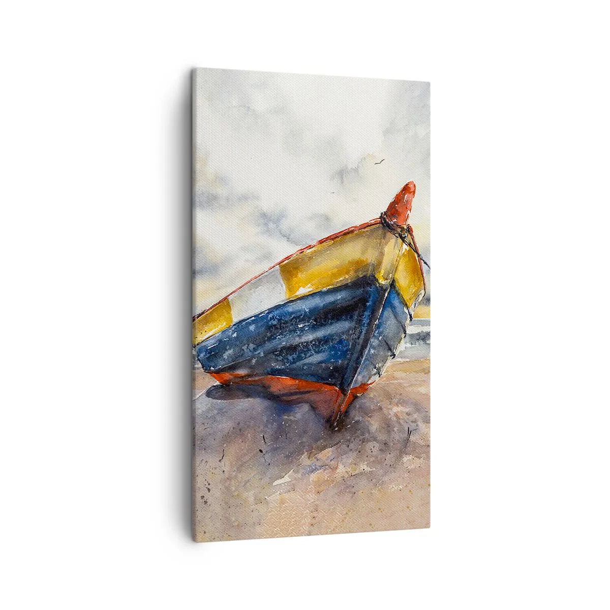 Cuadro sobre lienzo - Impresión de Imagen - Descansando en la orilla - 45x80 cm