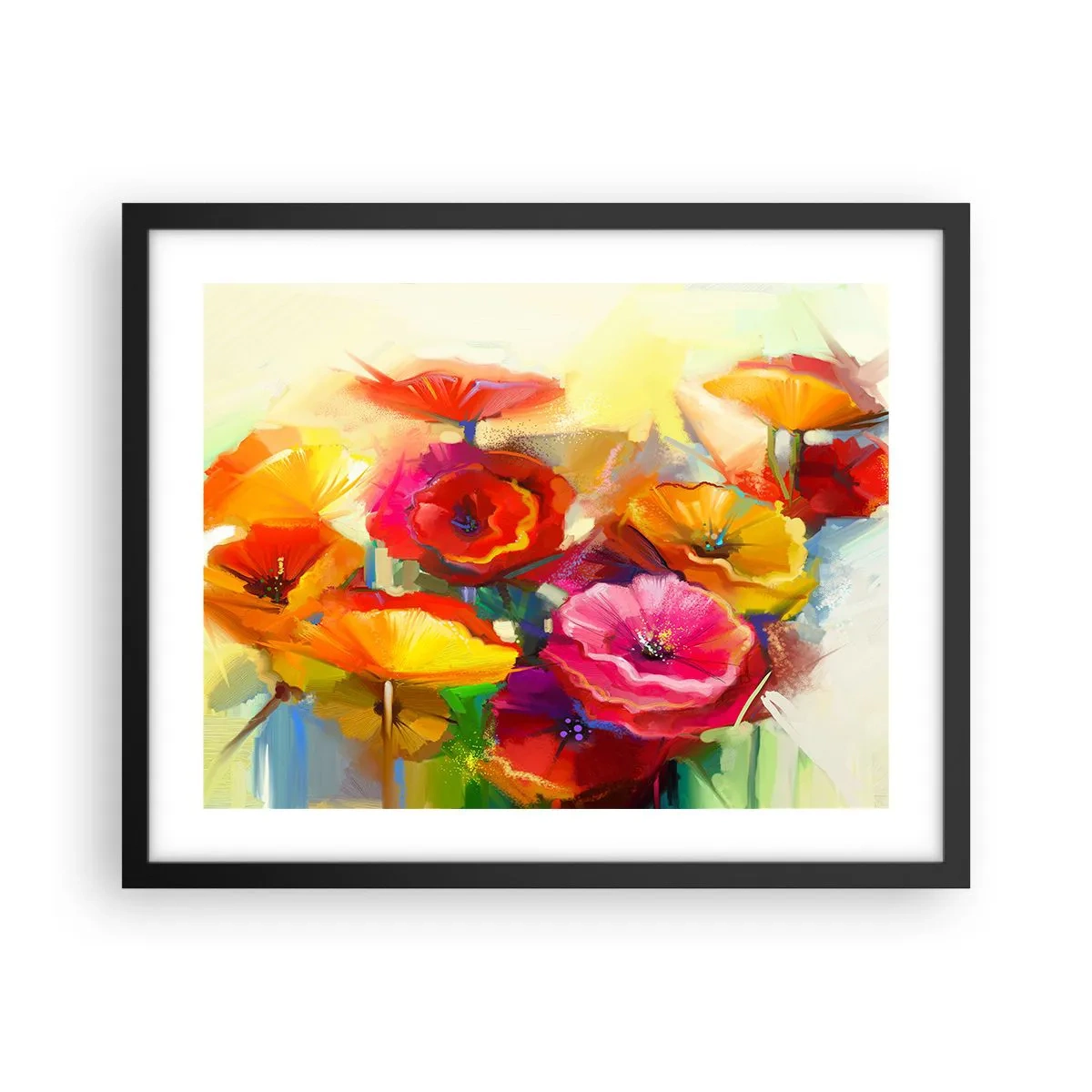 Póster en marco negro - No solo rojo - 50x40 cm