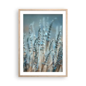 Póster en marco roble claro - Fragante pasto - 50x70 cm