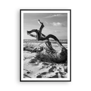 Póster en marco negro - Escultura marina - 70x100 cm