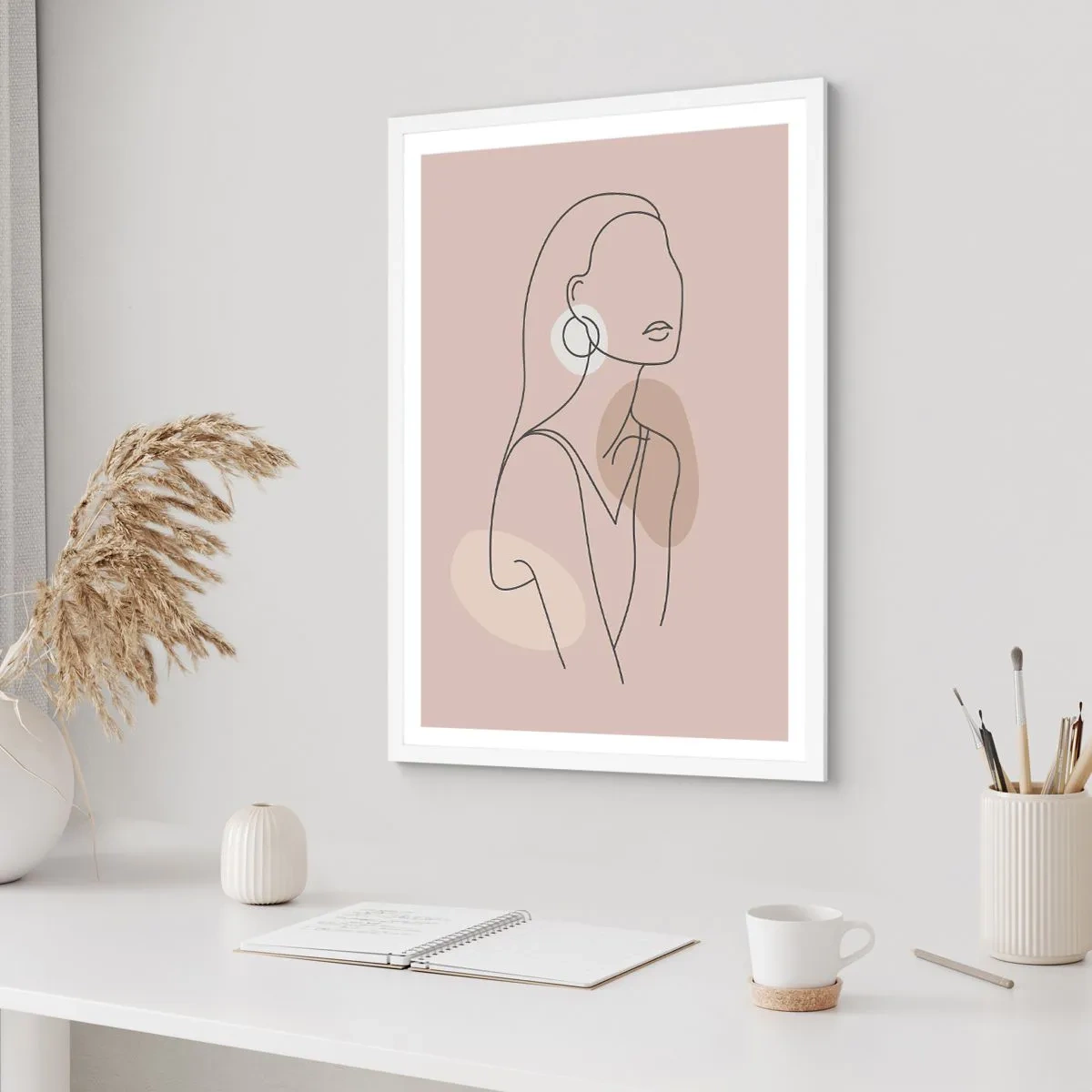 Póster en marco blanco - Un icono de la inocencia - 61x91 cm